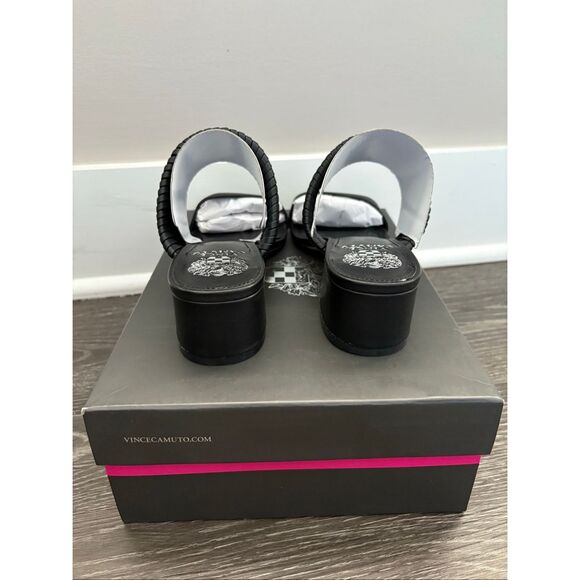 NIB Vince Camuto Black Shamira Sandal Size 8.5 - Picture 7 of 10